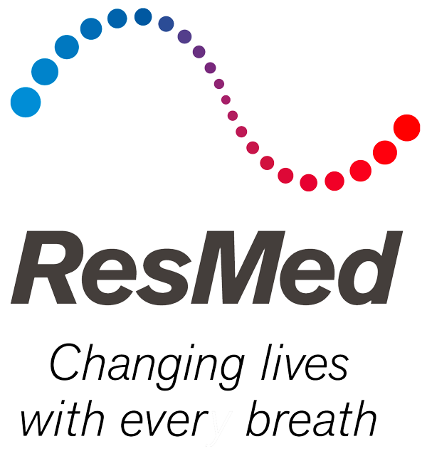 Logo ResMed - Changing lives with every breath | COPD-Plattform